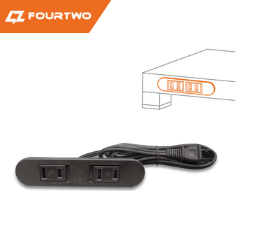 ST-053 2 PORT EXTENSION SOCKET WITH MOVABLE COVER